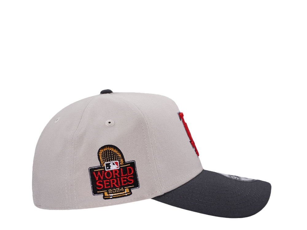 New Era Los Angeles Dodgers World Series 2024 Stone Flame Two Tone Edition 9Forty A Frame Snapback Gorra