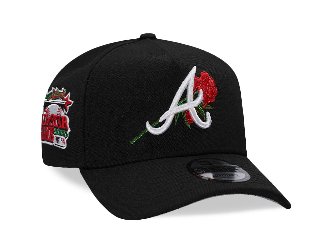 New Era Atlanta Braves All Star Game 2000 Black Rose Edition 9Forty A Frame Snapback Gorra