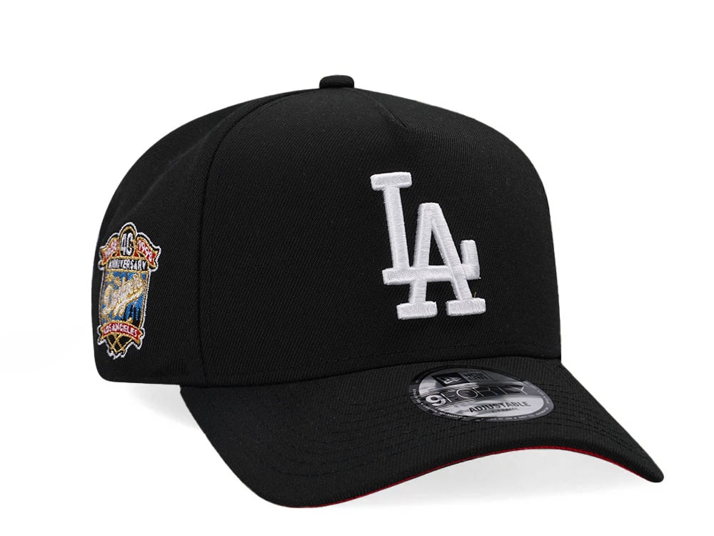 New Era Los Angeles Dodgers 40th Anniversary Black Red 9Forty A Frame Snapback Gorra