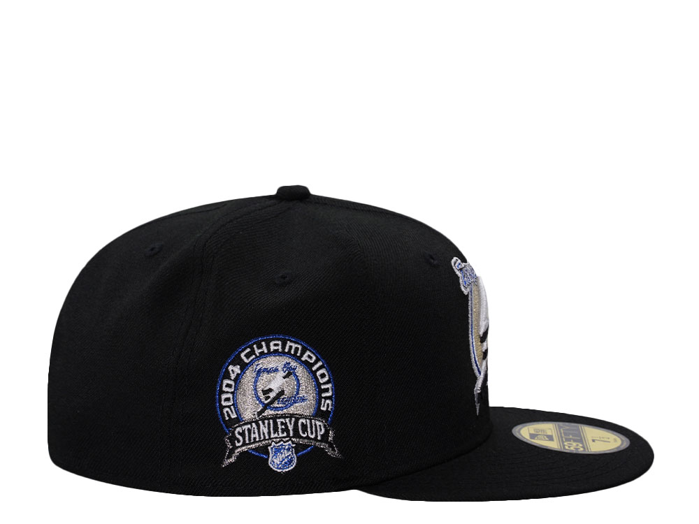 New Era Tampa Bay Lightning Stanley Cup Champions 2004 Black Prime Edition 59Fifty Fitted Gorra