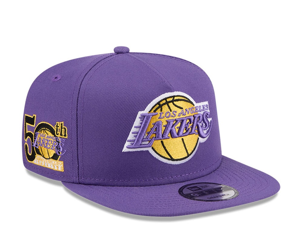 New Era Los Angeles Lakers 50th Anniversary HWC Edition 9Fifty A Frame Snapback Gorra