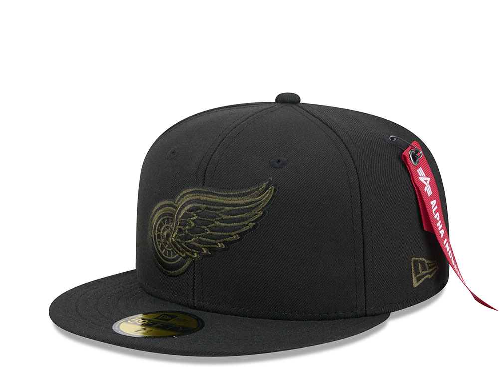 New Era Alpha Industries Detroit Red Wings Navy Prime Edition 59Fifty Fitted Gorra