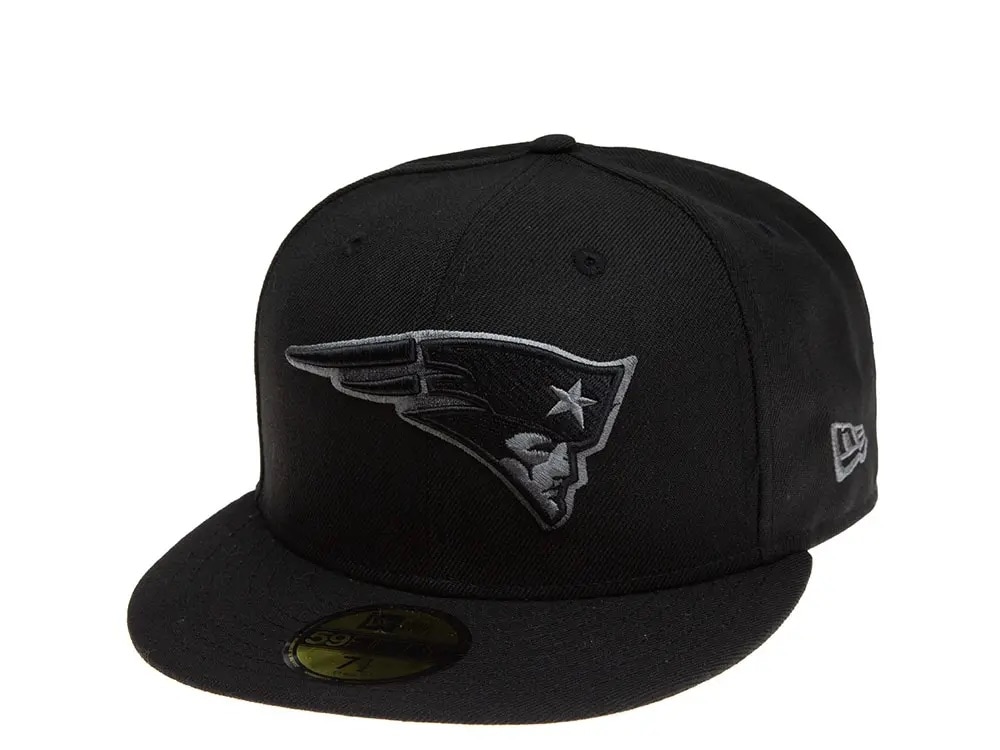 New Era New England Patriots Black & Grey 59Fifty Fitted Gorra