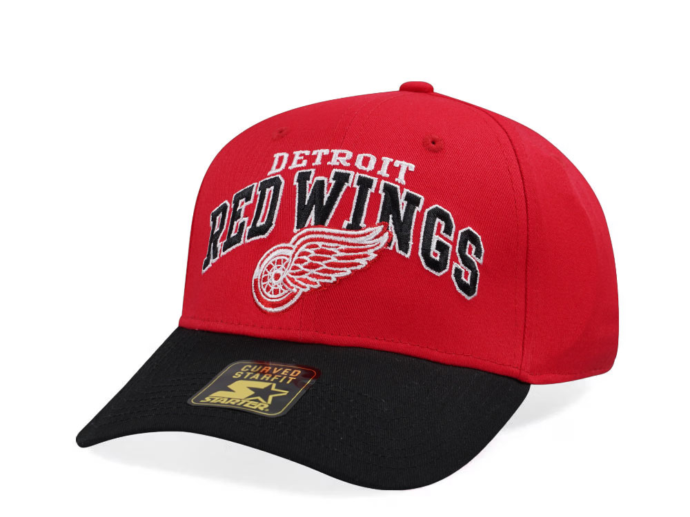 Starter Detroit Red Wings Crowd Pleaser Edition Red Curved Snapback Gorra