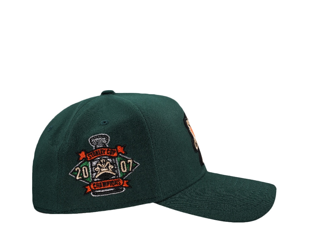 New Era Anaheim Ducks Stanley Cup 2007 Dark Green Prime Edition 9Forty A Frame Snapback Gorra