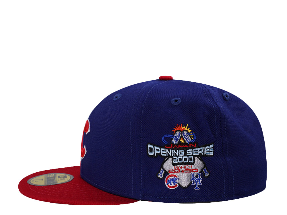 New Era Chicago Cubs Japan Opening Series 2000 Wool Blue Two Tone Edition 59Fifty Fitted Gorra