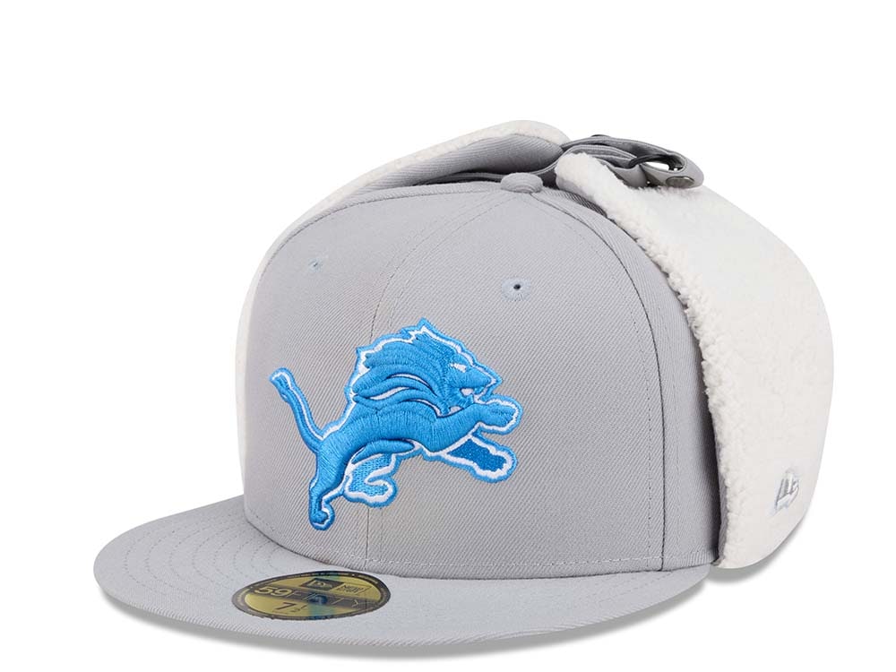 New Era Detroit Lions Classic Gray 59Fifty Dogear Fitted Gorra