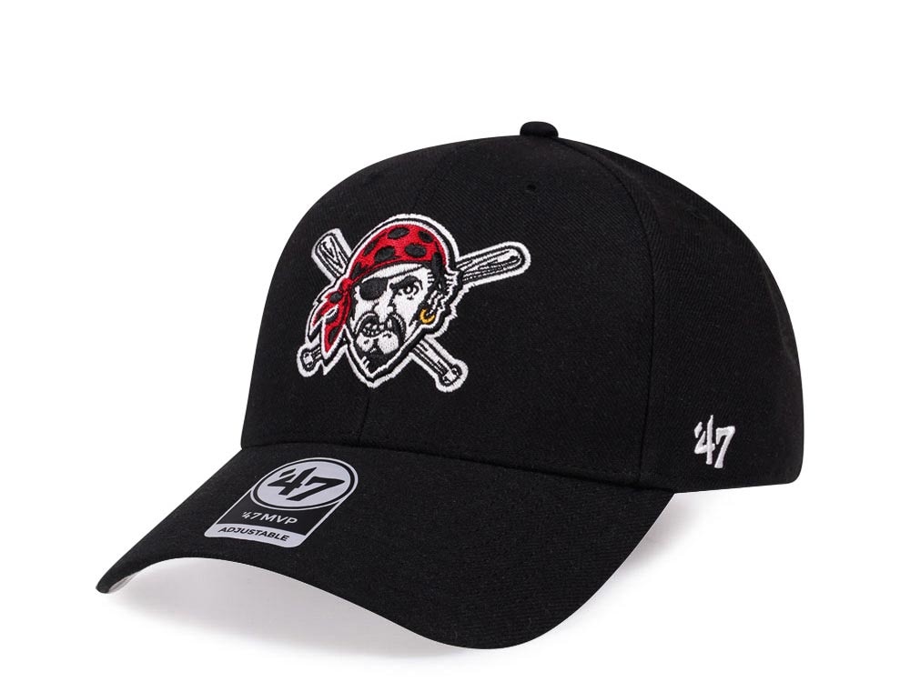 47Brand Pittsburgh Pirates Classic Black Strapback Gorra