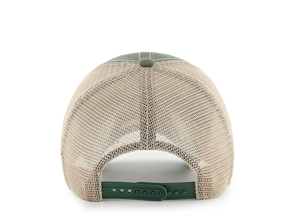 47Brand Oakland Athletics Bottle Green Tuscloosa Edition Trucker Clean Up Snapback Gorra