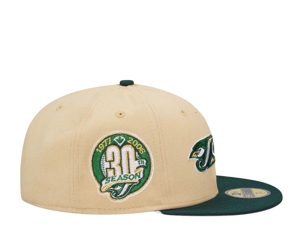 New Era Toronto Blue Jays 30th Anniversary Vegas Gold Two Tone Edition 59Fifty Fitted Gorra