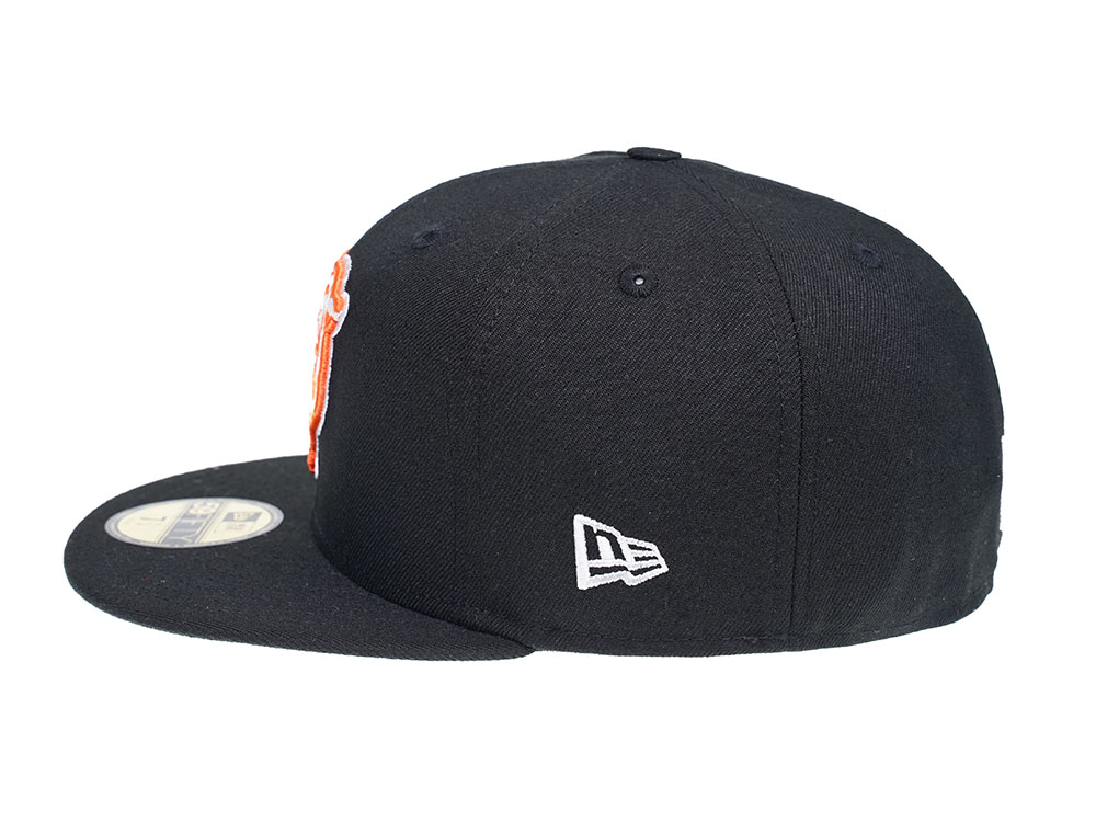 NEW ERA CHICAGO BEARS BLACK AND ORANGE 59FIFTY FITTED CAP