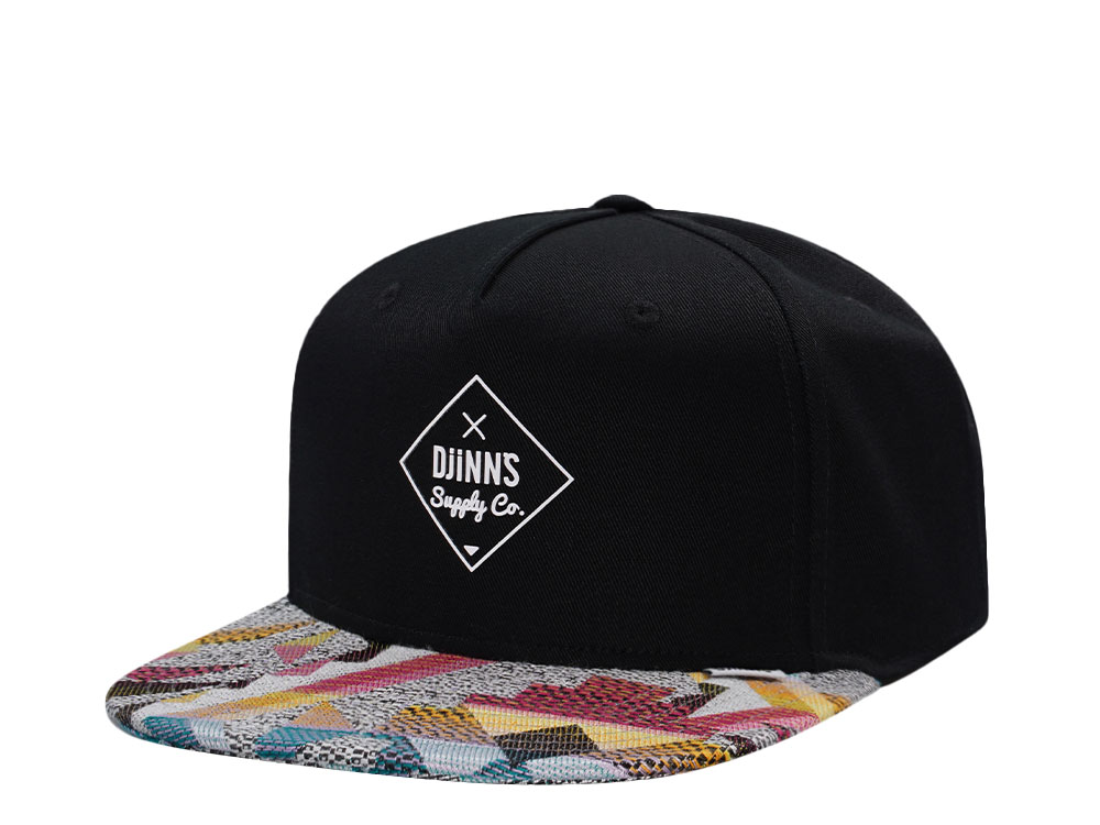 Djinns 5 Panel Rubber Logo Aztek Edition Snapback Gorra