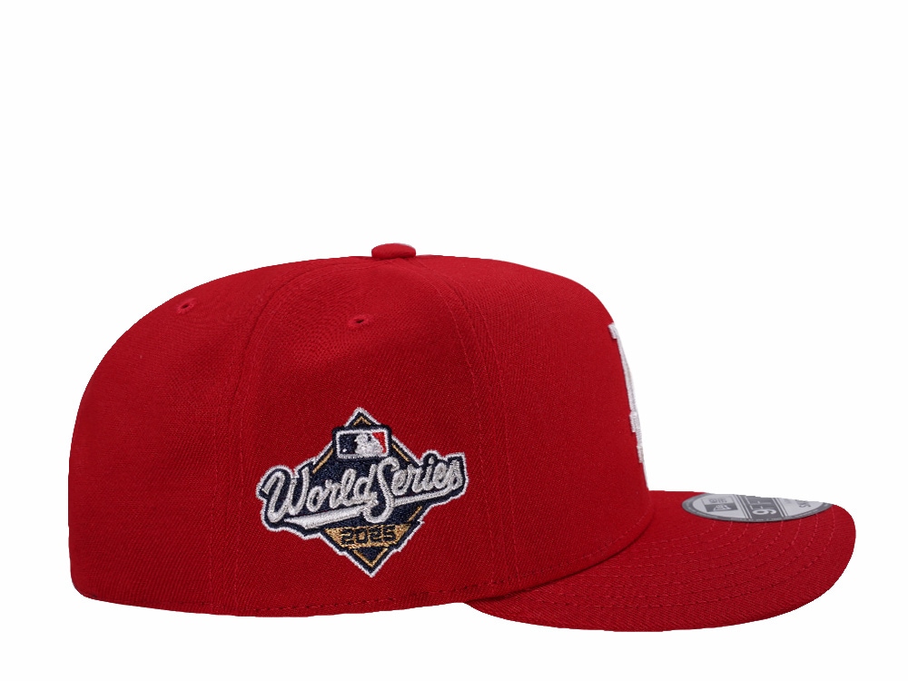 New Era Los Angeles Dodgers World Series 2025 Scarlet Prime Edition 9Fifty A Frame Snapback Gorra