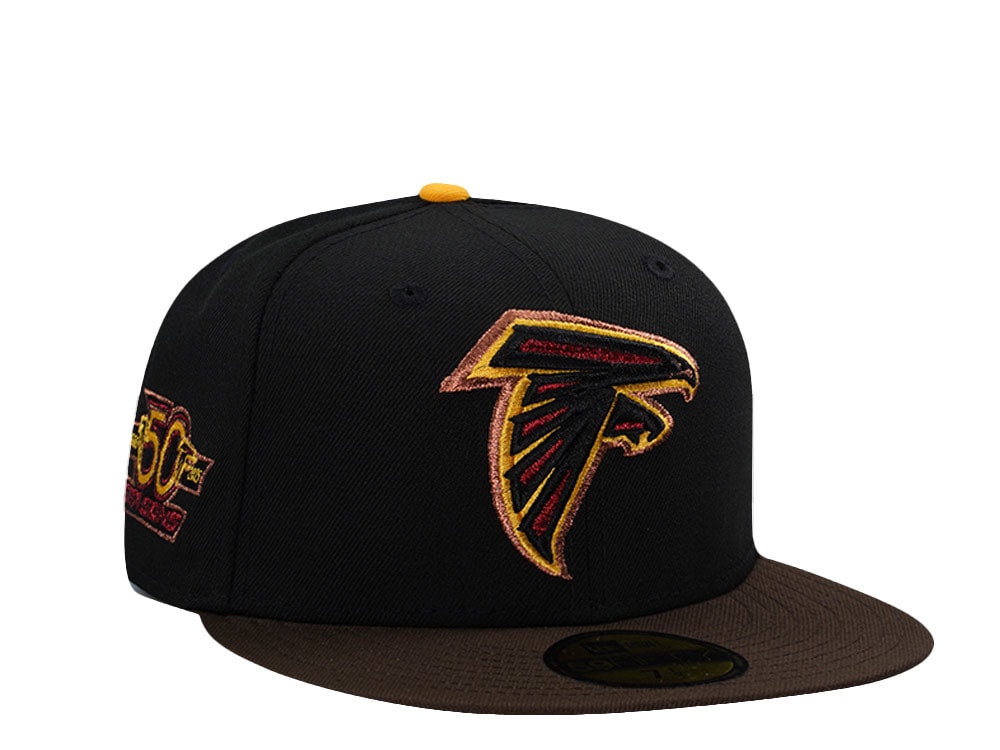 New Era Atlanta Falcons 50th Anniversary Black Two Tone Edition 59Fifty Fitted Gorra