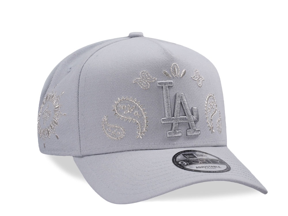 New Era Los Angeles Dodgers MLB Rear Arch Gray Edition 9Forty A Frame Snapback Gorra