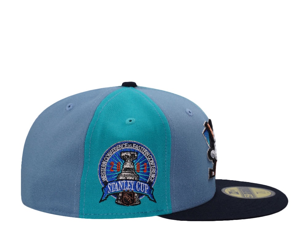 New Era Anaheim Ducks Stanley Cup 2003 Pinwheel Blue Two Tone Edition 59Fifty Fitted Gorra