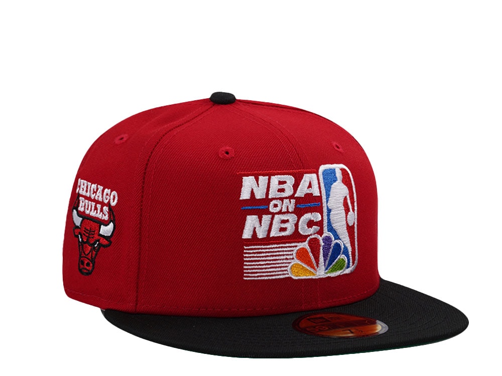 New Era Chicago Bulls NBA On NBC Scarlet Two Tone Edition 59Fifty Fitted Gorra