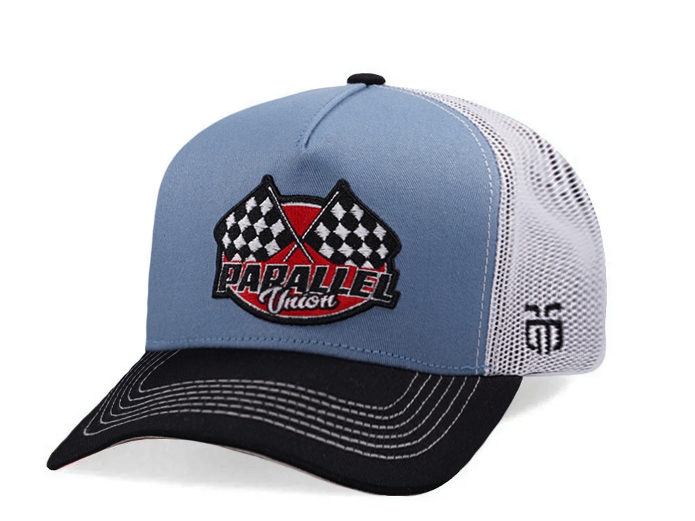 Parallel Union Racing Patch Blue Edition Trucker Snapback Gorra