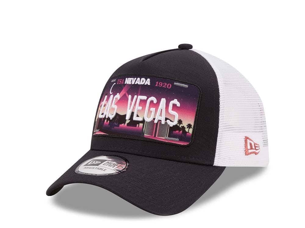 New Era Las Vegas License Plate A Frame Trucker Snapback Gorra