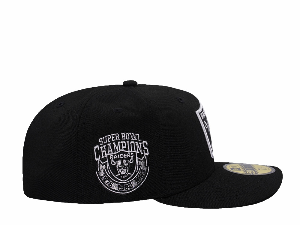 New Era Las Vegas Raiders Champions Black Prime Edition 59Fifty Pre Curved Fitted Gorra