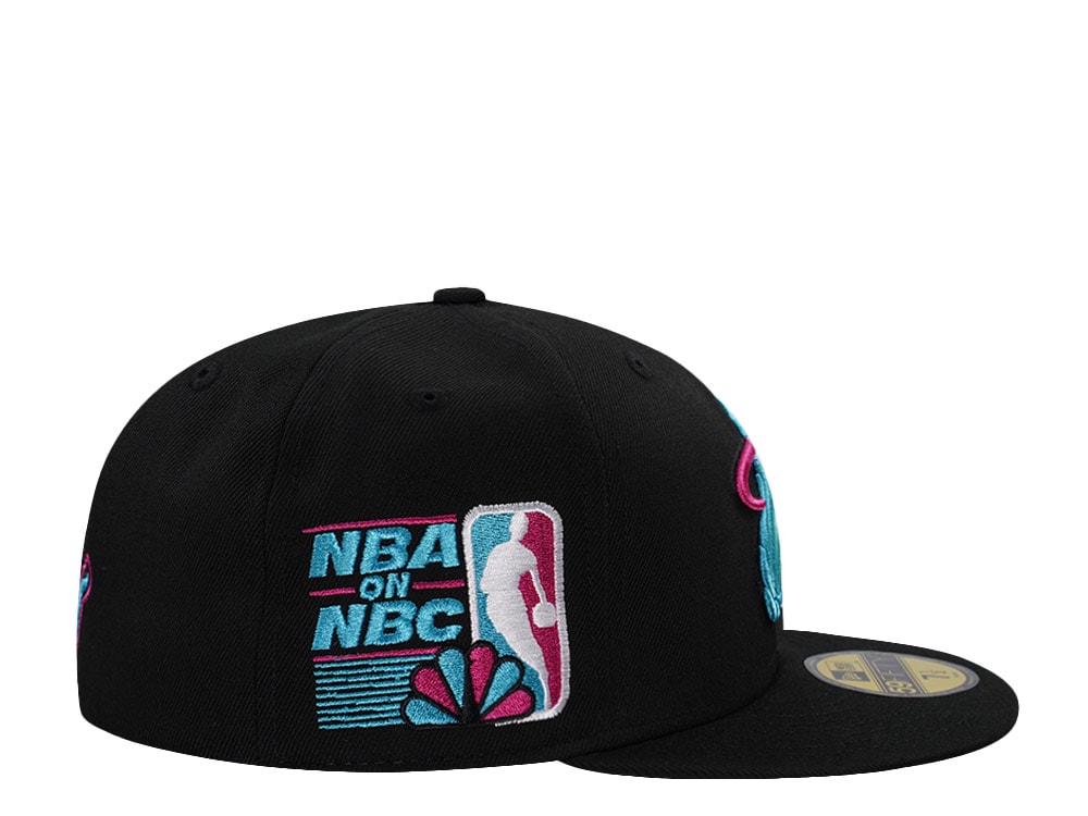 New Era Miami Heat NBA on NBC Black Prime Edition 59Fifty Fitted Gorra