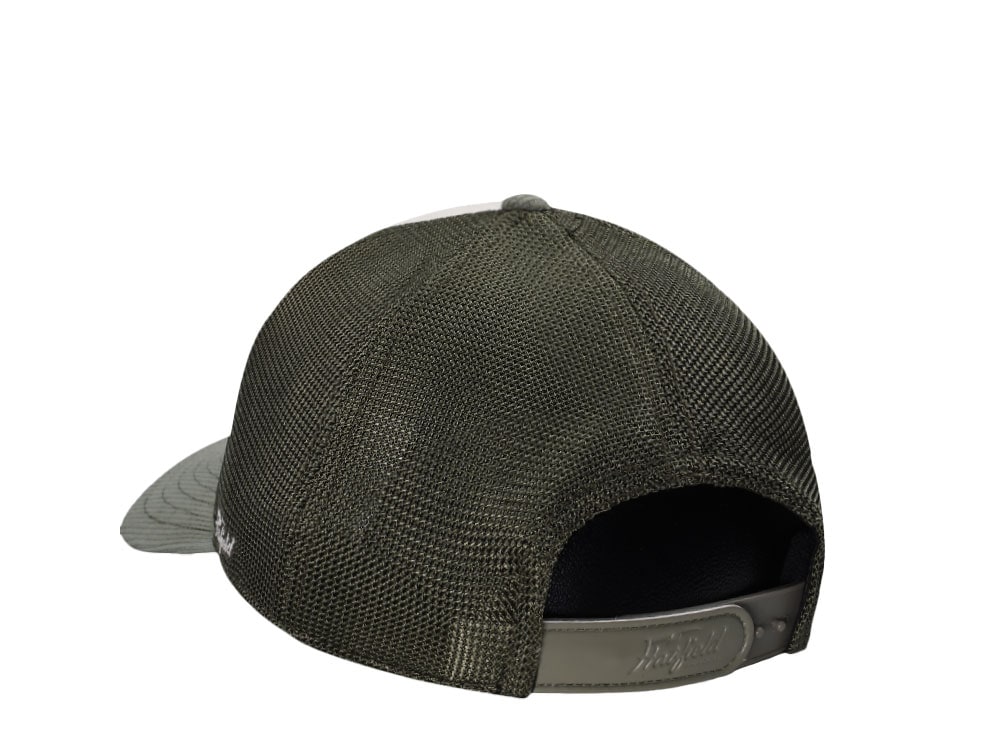 Hatfield Soft Lime Ivory Dark Green Trucker Snapback Gorra