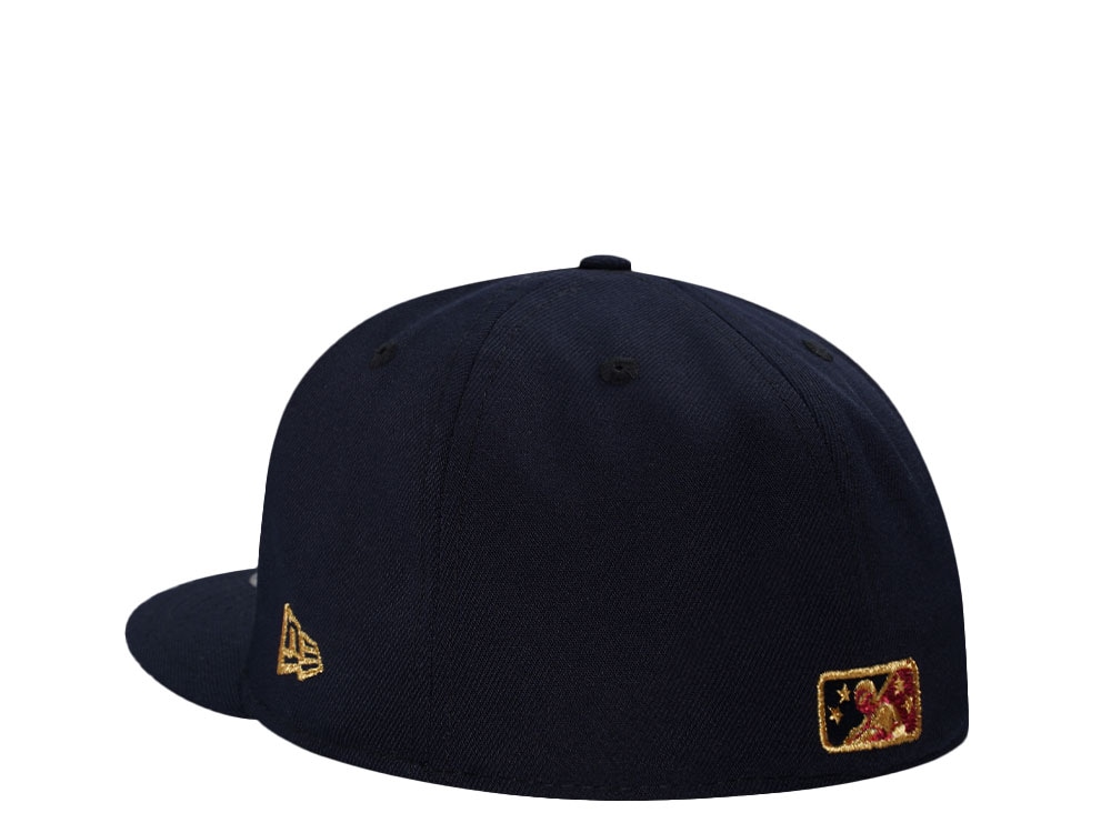 New Era Greenville Hornets Navy Metallic Edition 59Fifty Fitted Gorra
