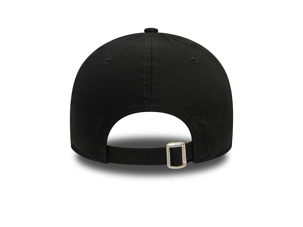 New Era Logo Black 9Forty Strapback Gorra