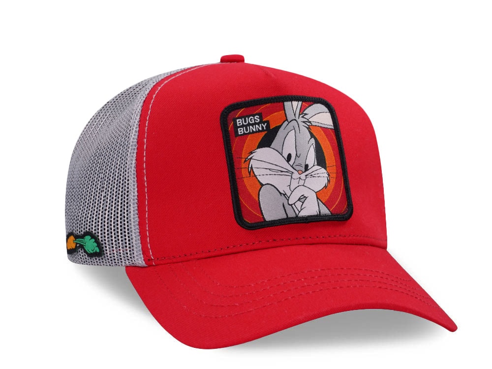 Capslab Looney Tunes Bugs Bunny Red Trucker Snapback Gorra