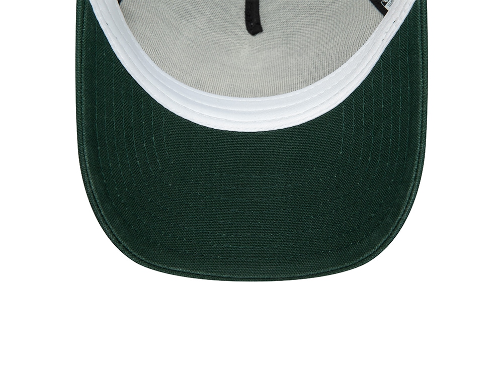New Era Washed Patch Green A Frame Trucker Snapback Gorra