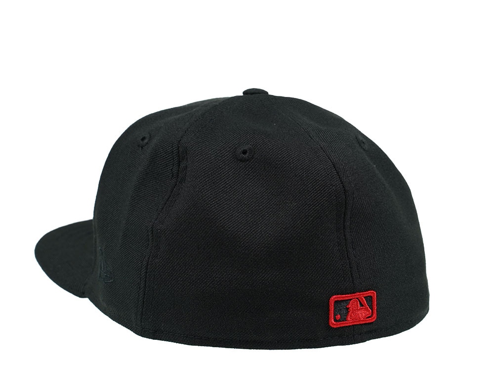 New Era Atlanta Braves Black and Red Edition 59Fifty Fitted Gorra