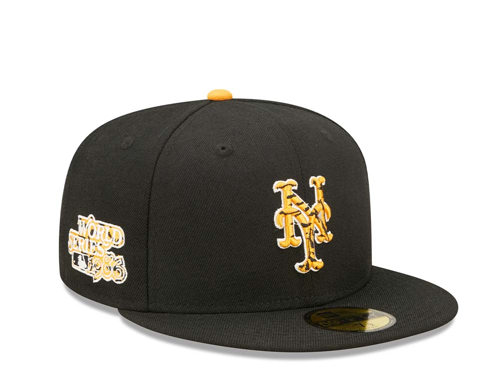 New Era New York Mets Tiger Infill 1986 World Series 59Fifty Fitted Gorra