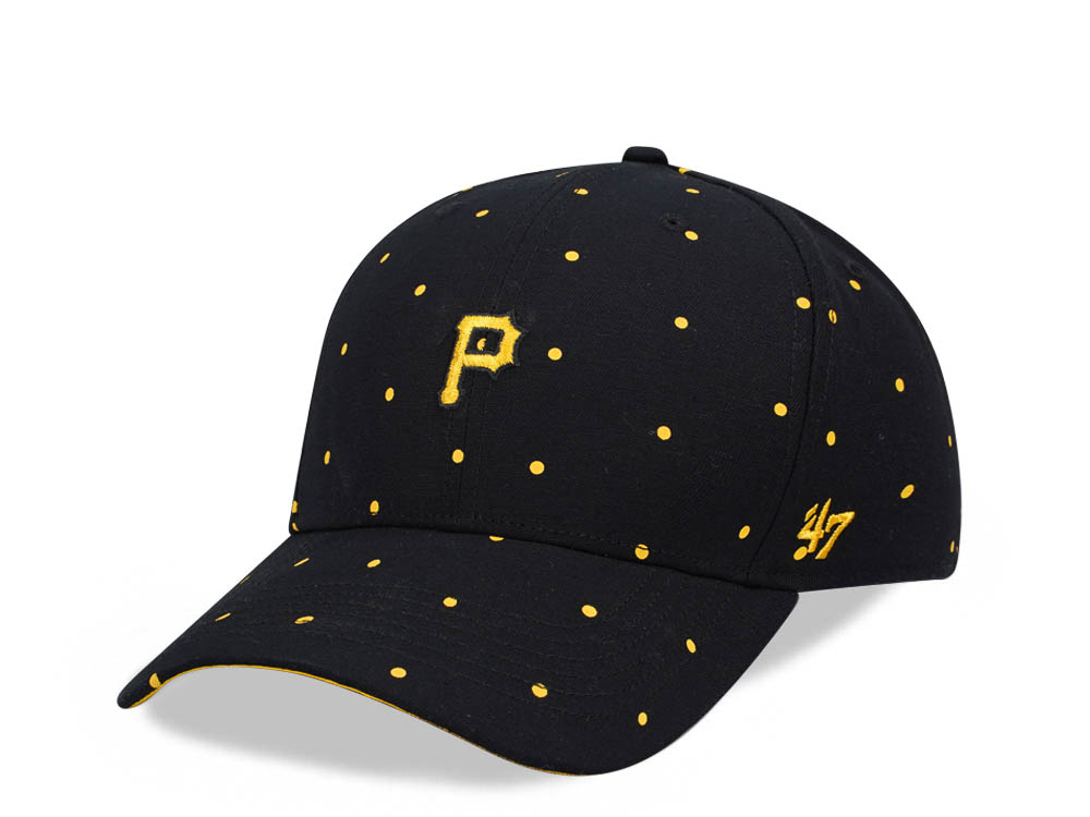 47Brand Pittsburgh Pirates Black Dotted MVP Snapback Gorra
