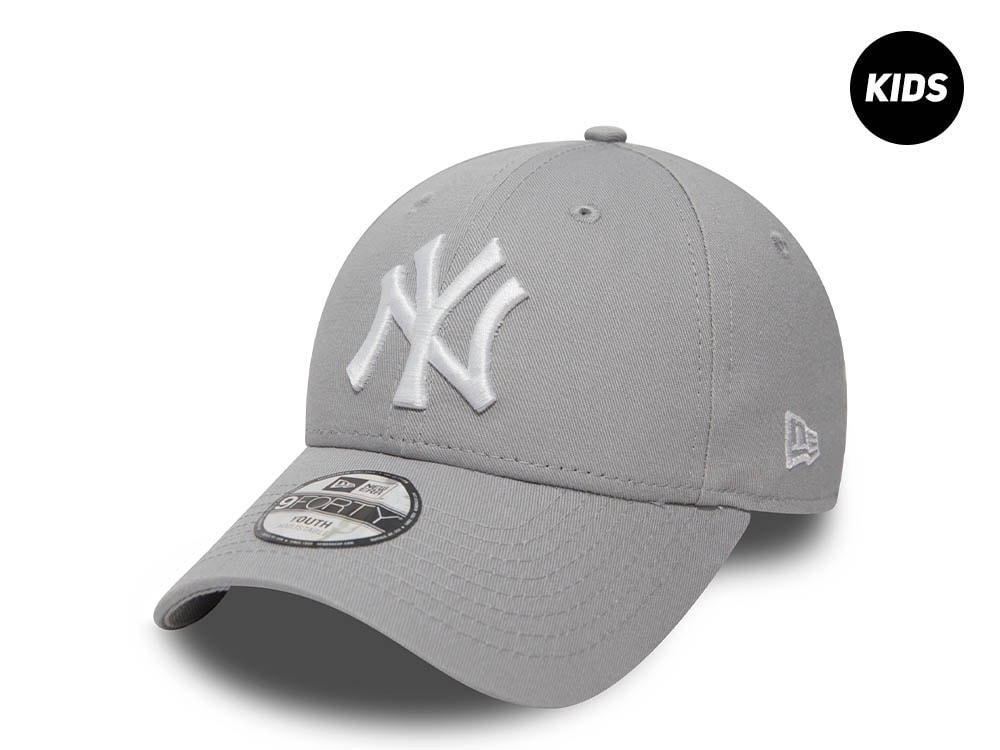 New Era New York Yankees Grey Kids 9Forty Strapback Gorra