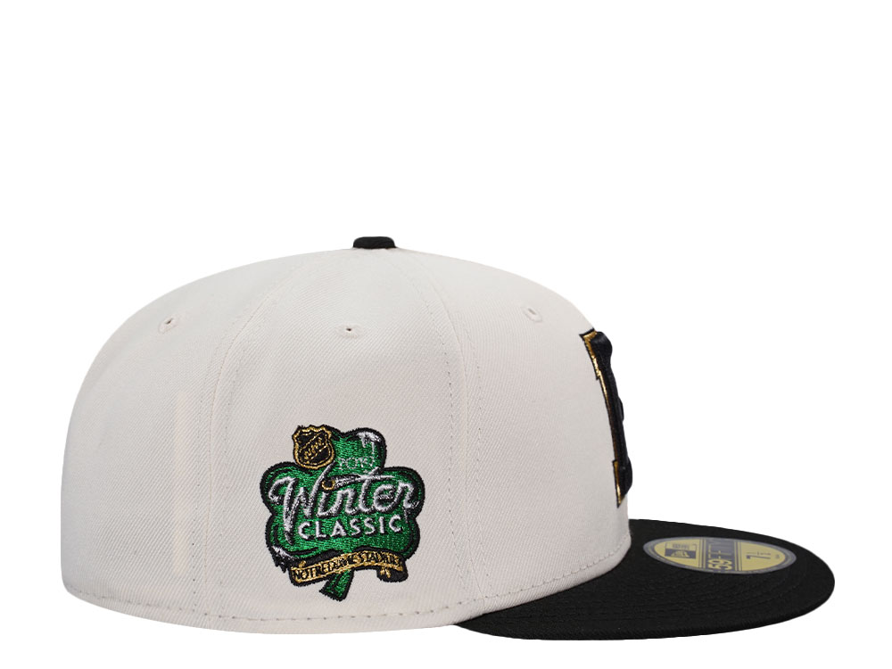 New Era Boston Bruins Winterclassic 2019 Chrome Two Tone Throwback Edition 59Fifty Fitted Gorra