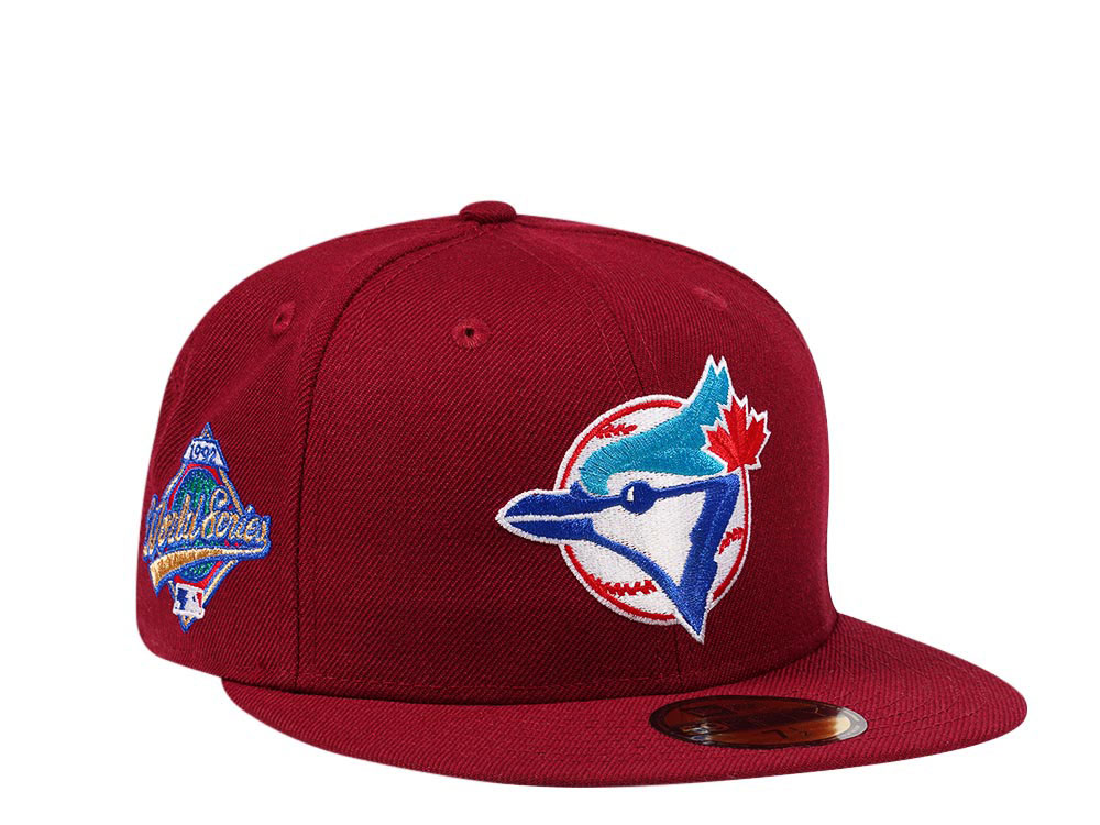 New Era Toronto Blue Jays World Series 1992 Smooth Red Throwback Edition 59Fifty Fitted Gorra
