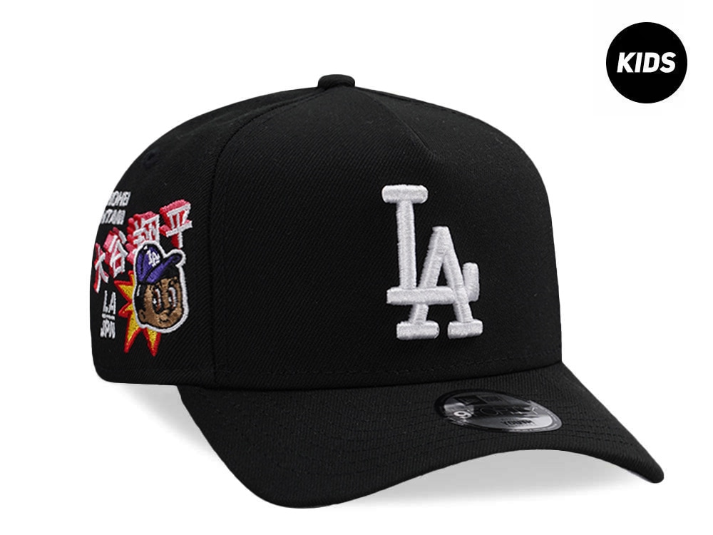 New Era Los Angeles Dodgers Ohtani Black Prime Edition Kids 9Forty A Frame Snapback Gorra