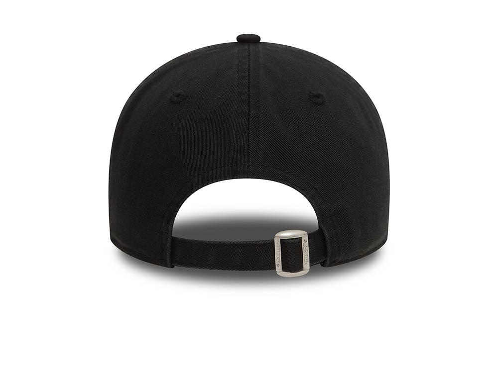 New Era Los Angeles Dodgers Washed Black and White 9Twenty Strapback Gorra