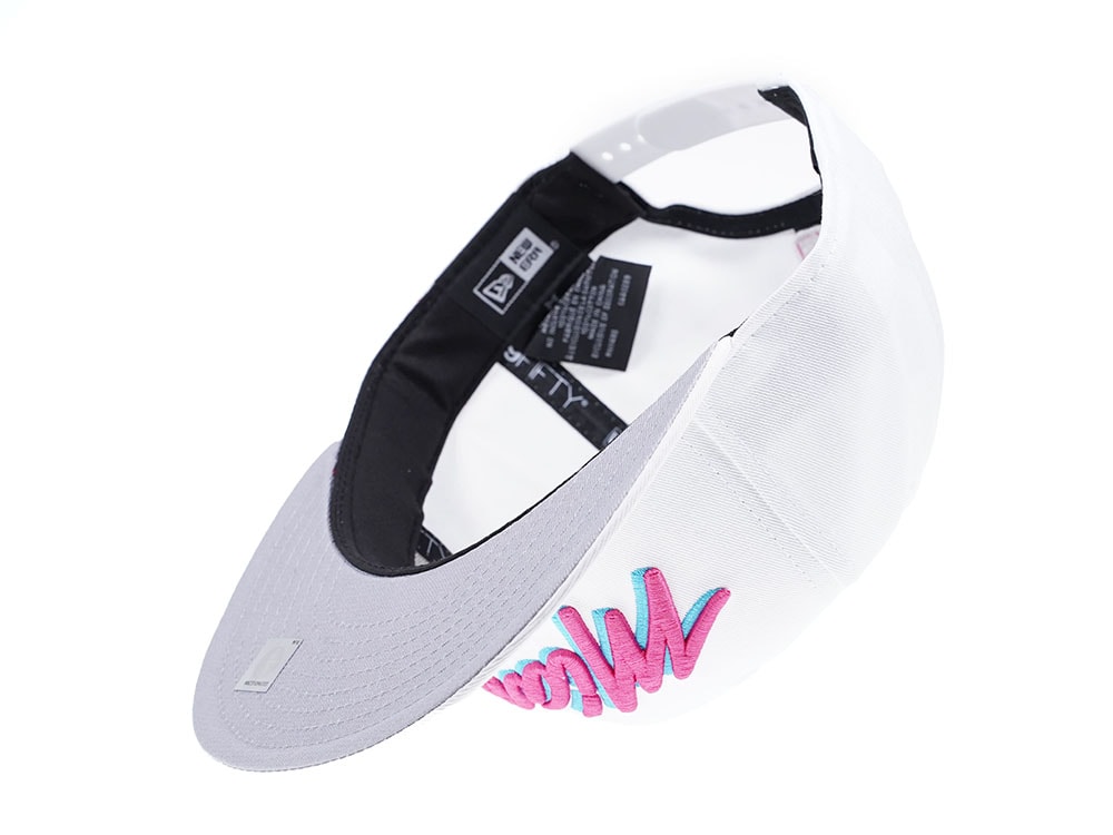 New Era Miami Heat Vice Edition White 9Fifty Snapback Gorra