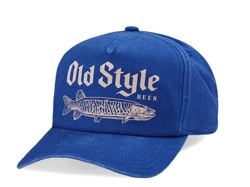 American Needle Walker Old Style Beer Royal Blue Edition Snapback Gorra