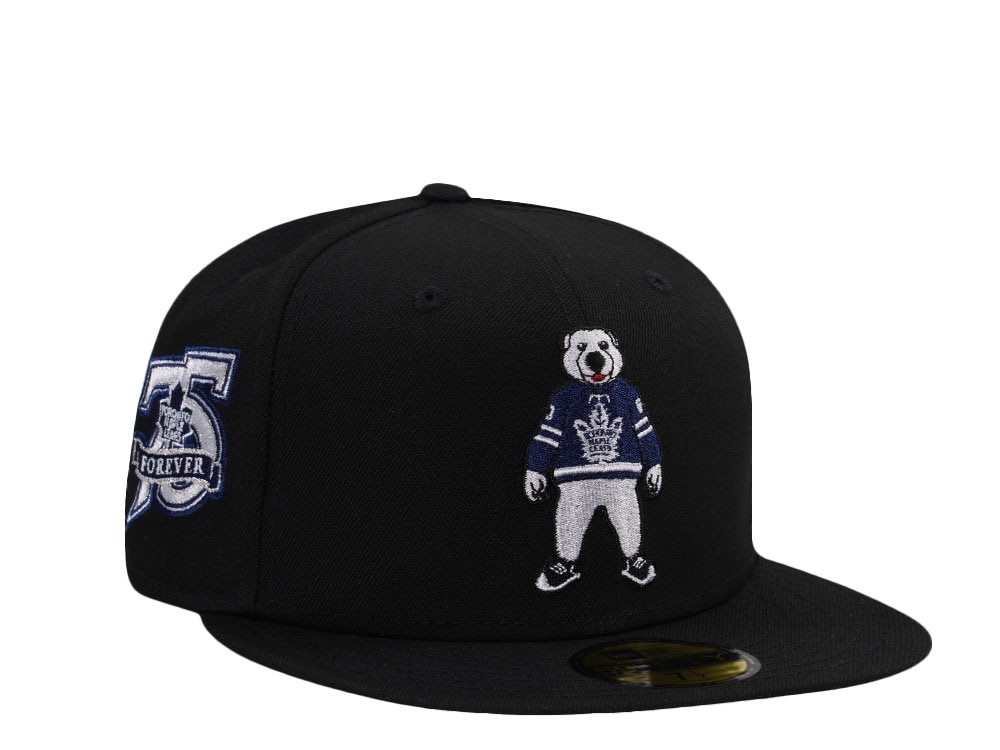 New Era Toronto Maple Leafs 75th Anniversary Black Prime Edition 59Fifty Fitted Gorra