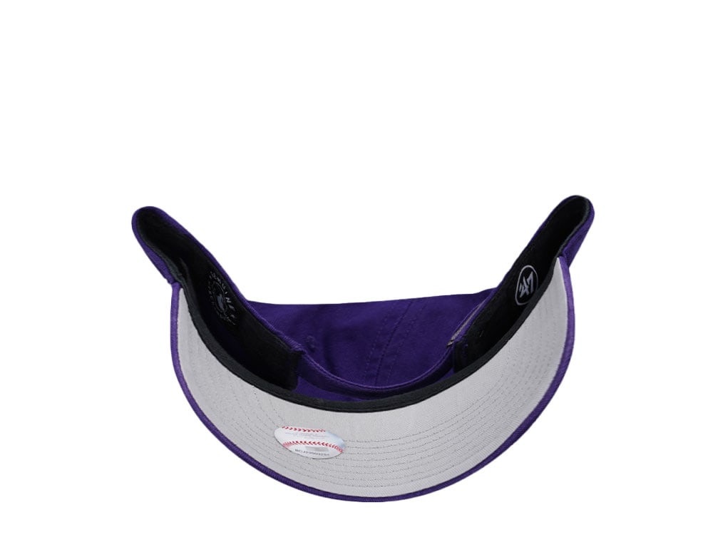 47Brand New York Yankees Purple Base Runner Clean up Strapback Gorra