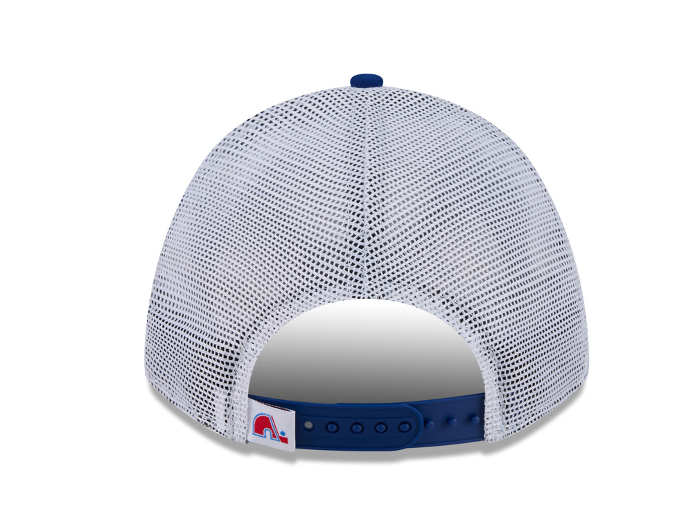 New Era Quebec Nordiques Official Team Color Edition 9Forty M Crown A Frame Trucker Snapback Gorra