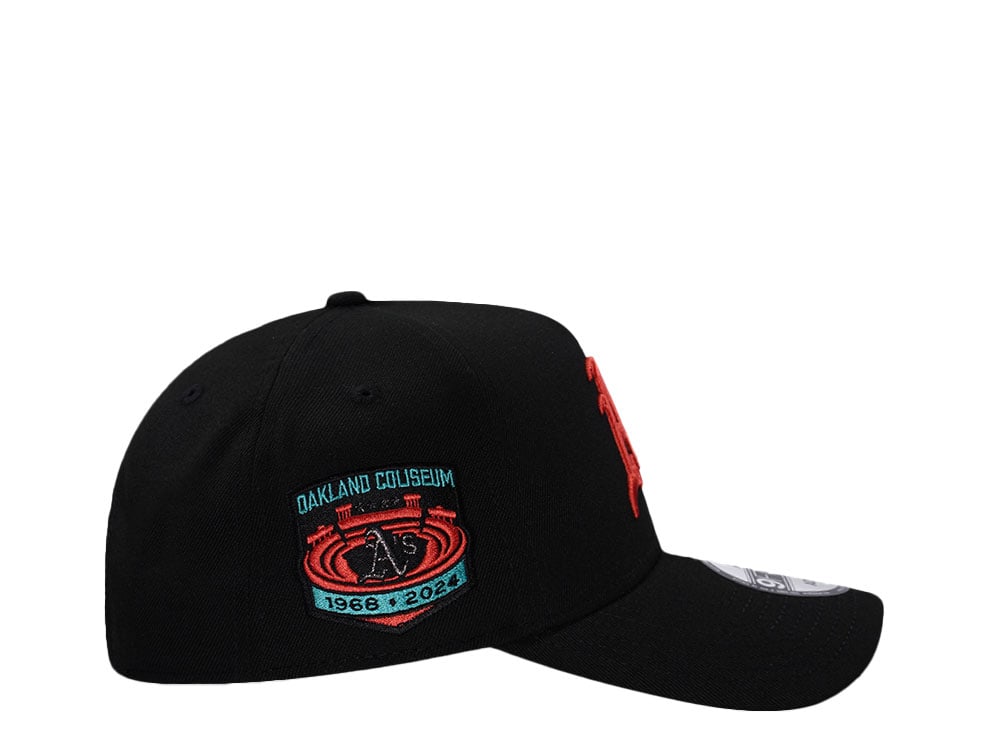 New Era Oakland Athletics Coliseum Lava Black Prime Edition 9Forty A Frame Snapback Gorra