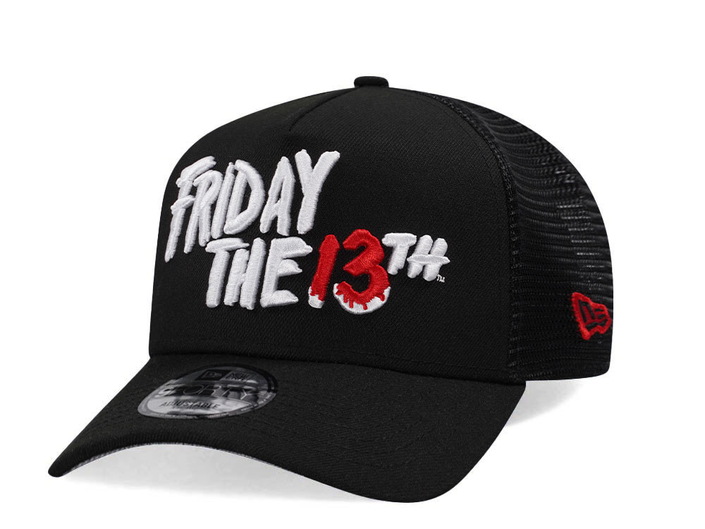 New Era Friday the 13th Black Trucker Prime Edition 9Forty A Frame Snapback Gorra