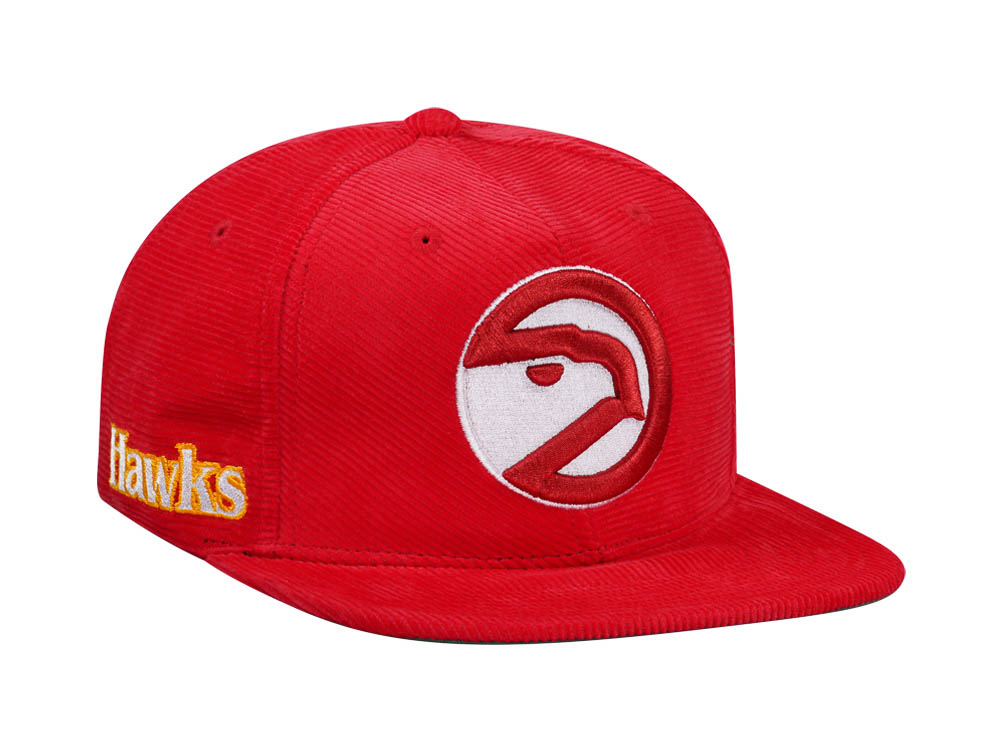 Mitchell & Ness Atlanta Hawks Red Cord Hardwood Classic Snapback Gorra