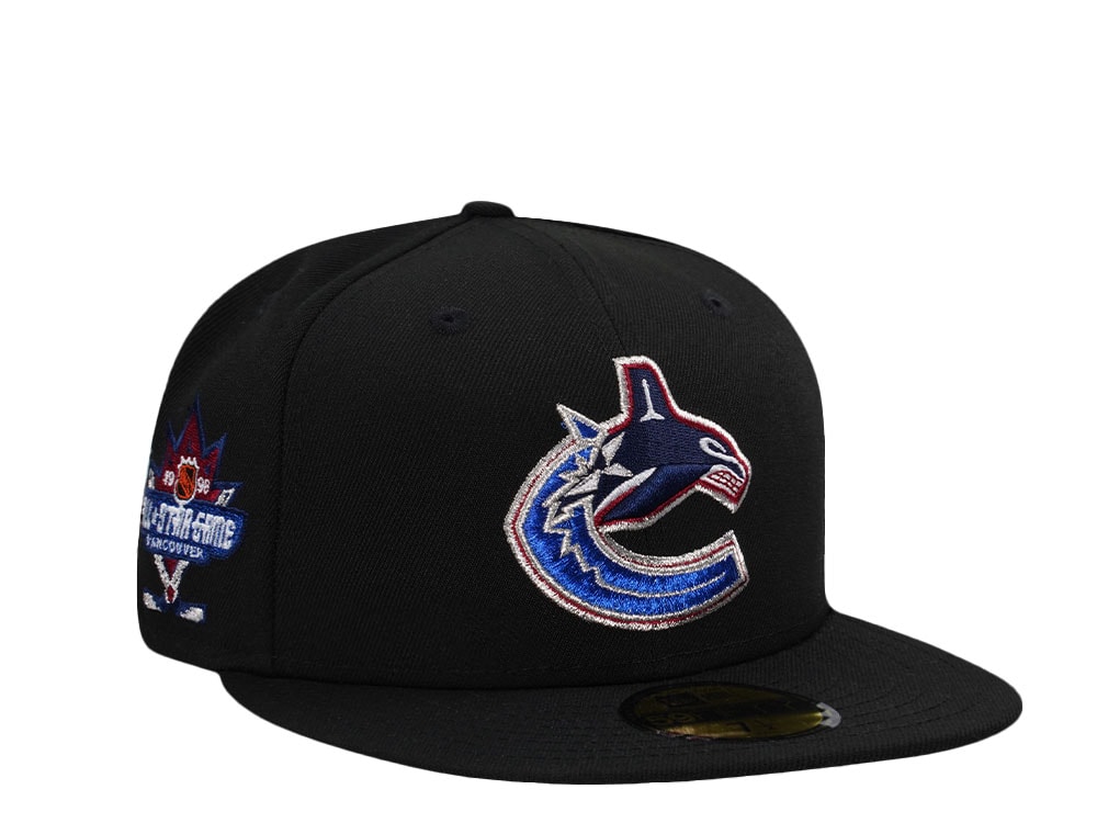 New Era Vancouver Canucks All Star Game 1998 Black Throwback Edition 59Fifty Fitted Gorra
