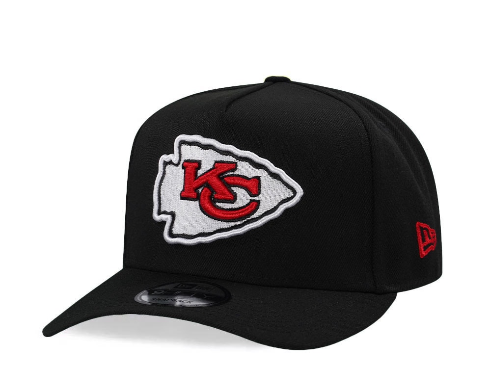 New Era Kansas City Chiefs Black Classic Edition 9Fifty A Frame Snapback Gorra