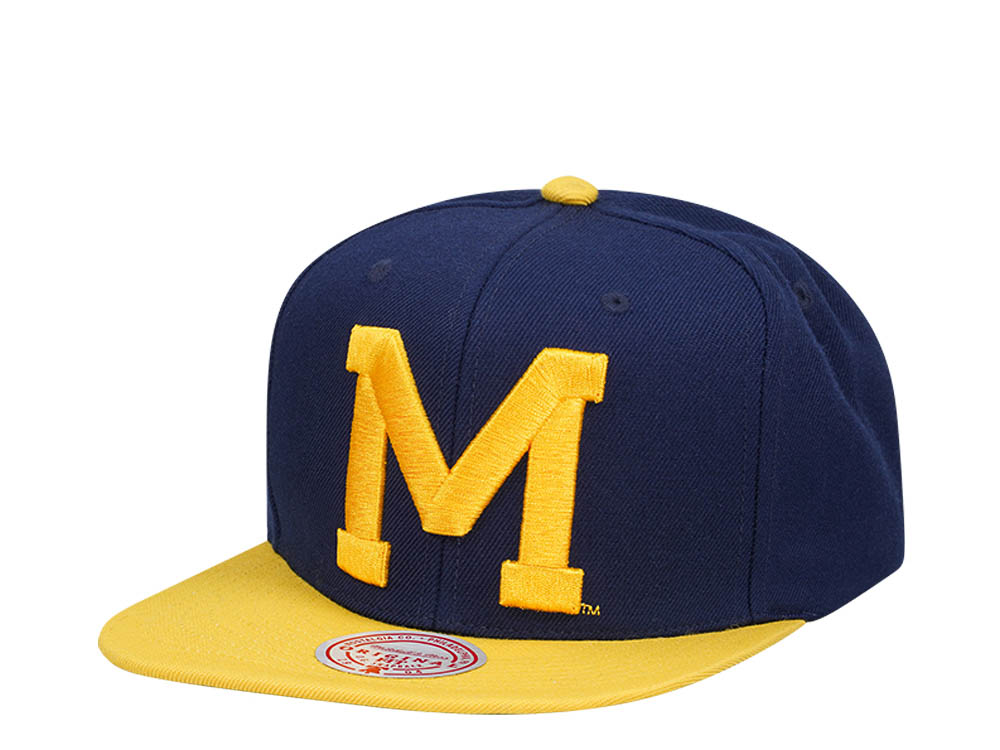 Mitchell & Ness University of Michigan Team Two Tone 2.0 Snapback Gorra