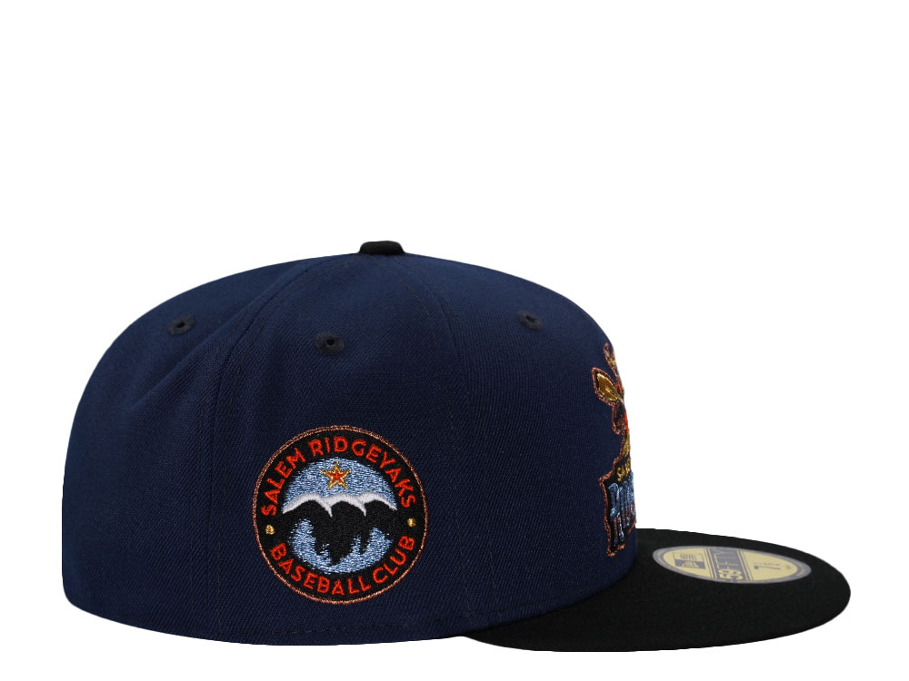 New Era Salem Ridge Yaks Metallic Navy Two Tone Edition 59Fifty Fitted Gorra